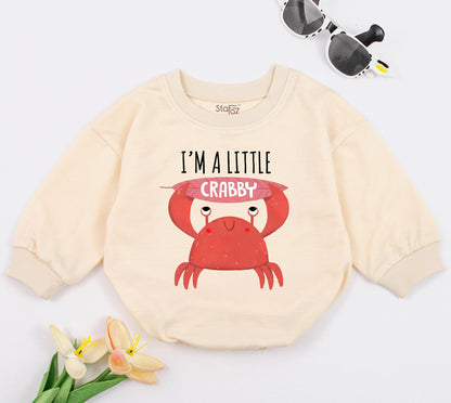 Crabby Beach Baby Romper – Cute, Trendy Summer Ocean Outfit