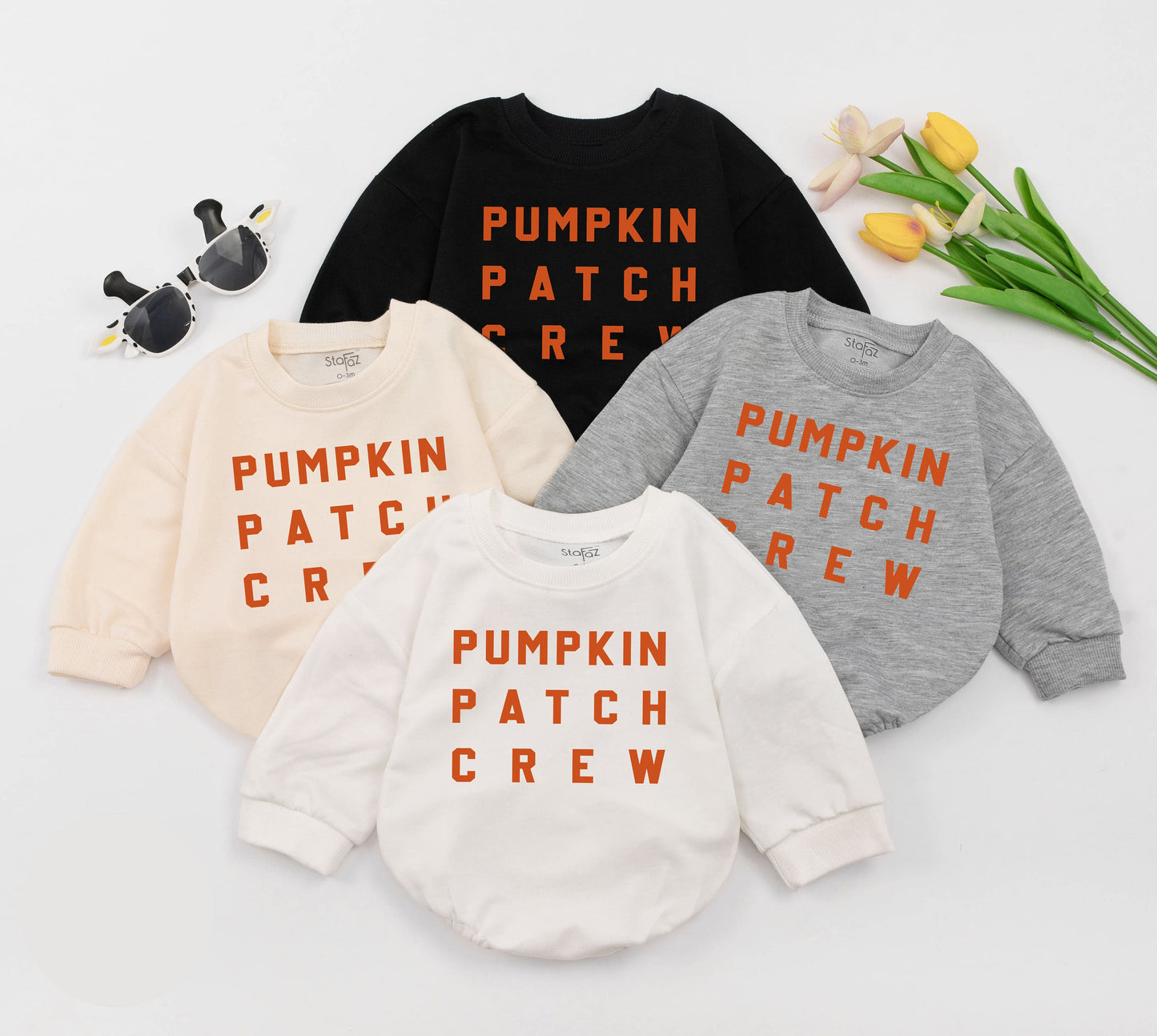 Cute Fall Pumpkin Romper: Baby's First Pumpkin Patch Outfit