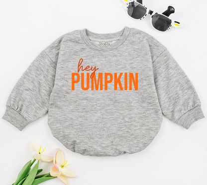 Pumpkin Baby Fall Romper, Cute First Season Bodysuit Outfit  