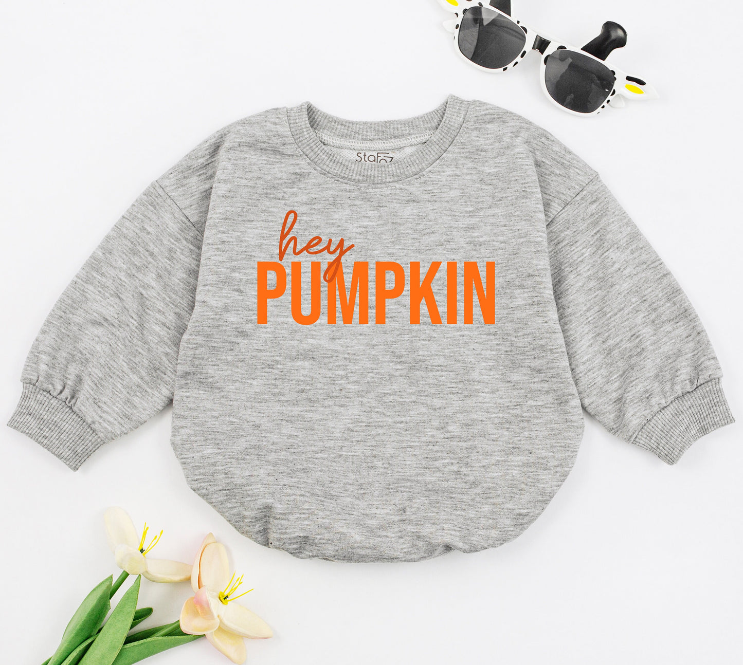 Hey Pumpkin Baby Romper Cute Summer Clothes Beach Outfit Funny Crabby Bodysuit Ocean Style Trendy Beach Babe Gift Retro Baby Clothes 3-6 Months (138 chars)