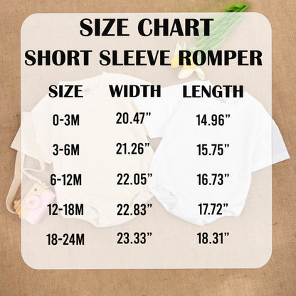 Vintage Boho Baby Romper - Retro Summer Birthday Bodysuit