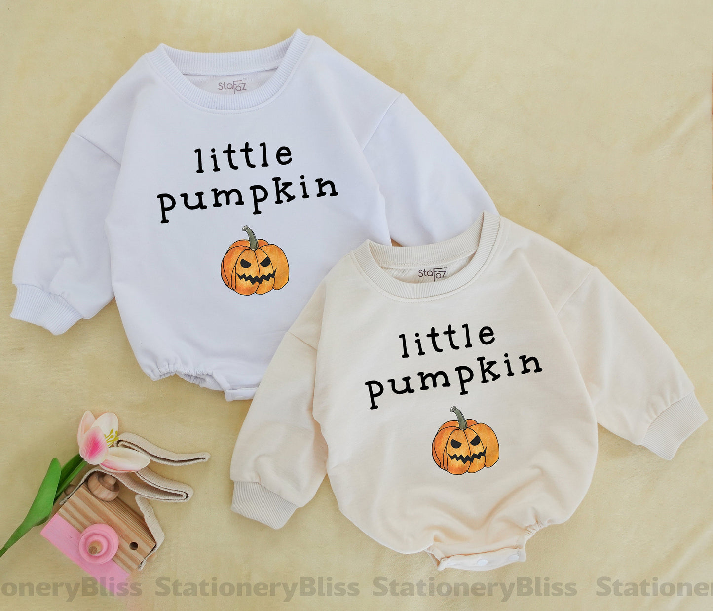 Little Pumpkin Romper - Fall Baby Outfit, Halloween & Thanksgiving