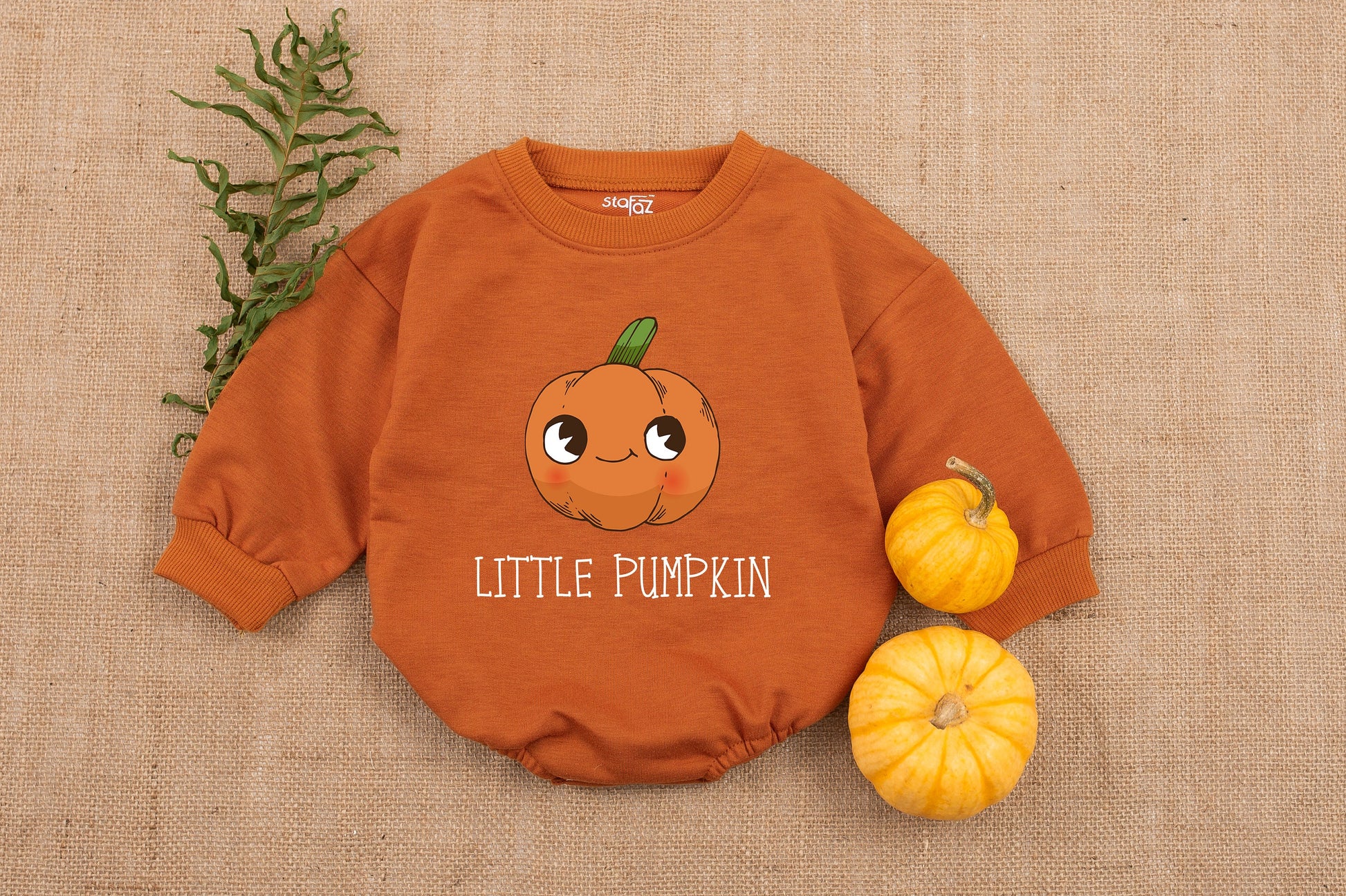 Pumpkin Baby Romper – Fall Baby Shower Outfit, Unisex Bodysuit