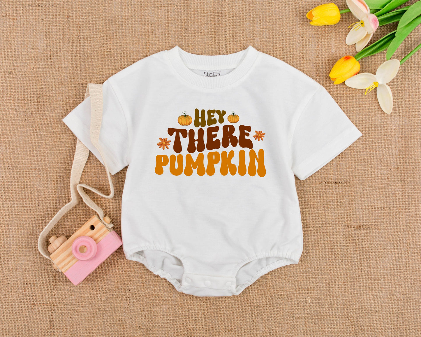 Pumpkin Infant Romper, Fall Baby Gift, Thanksgiving & Halloween Outfit