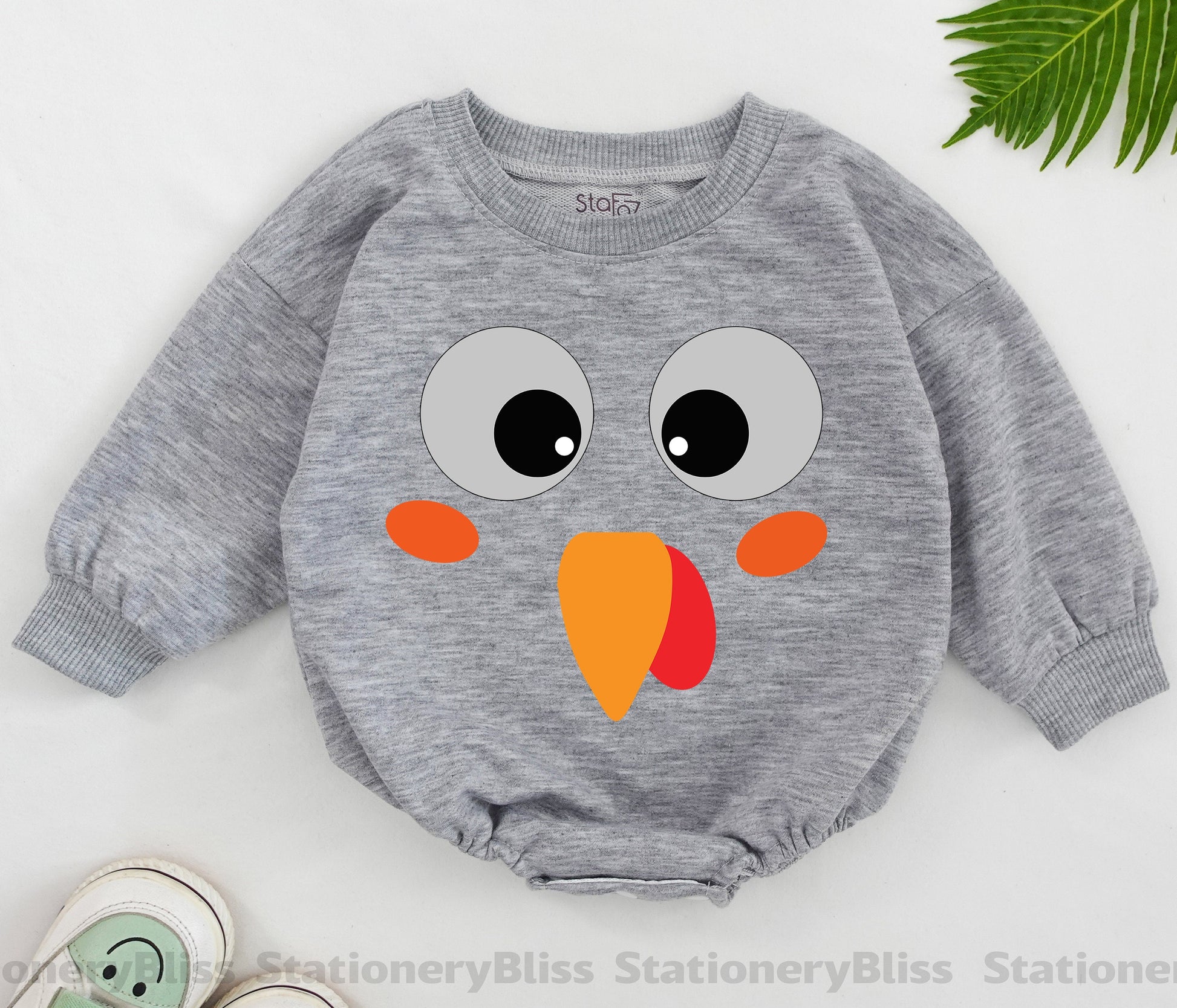 Turkey Day Bodysuit - Thanksgiving Romper, Fall Baby One Piece