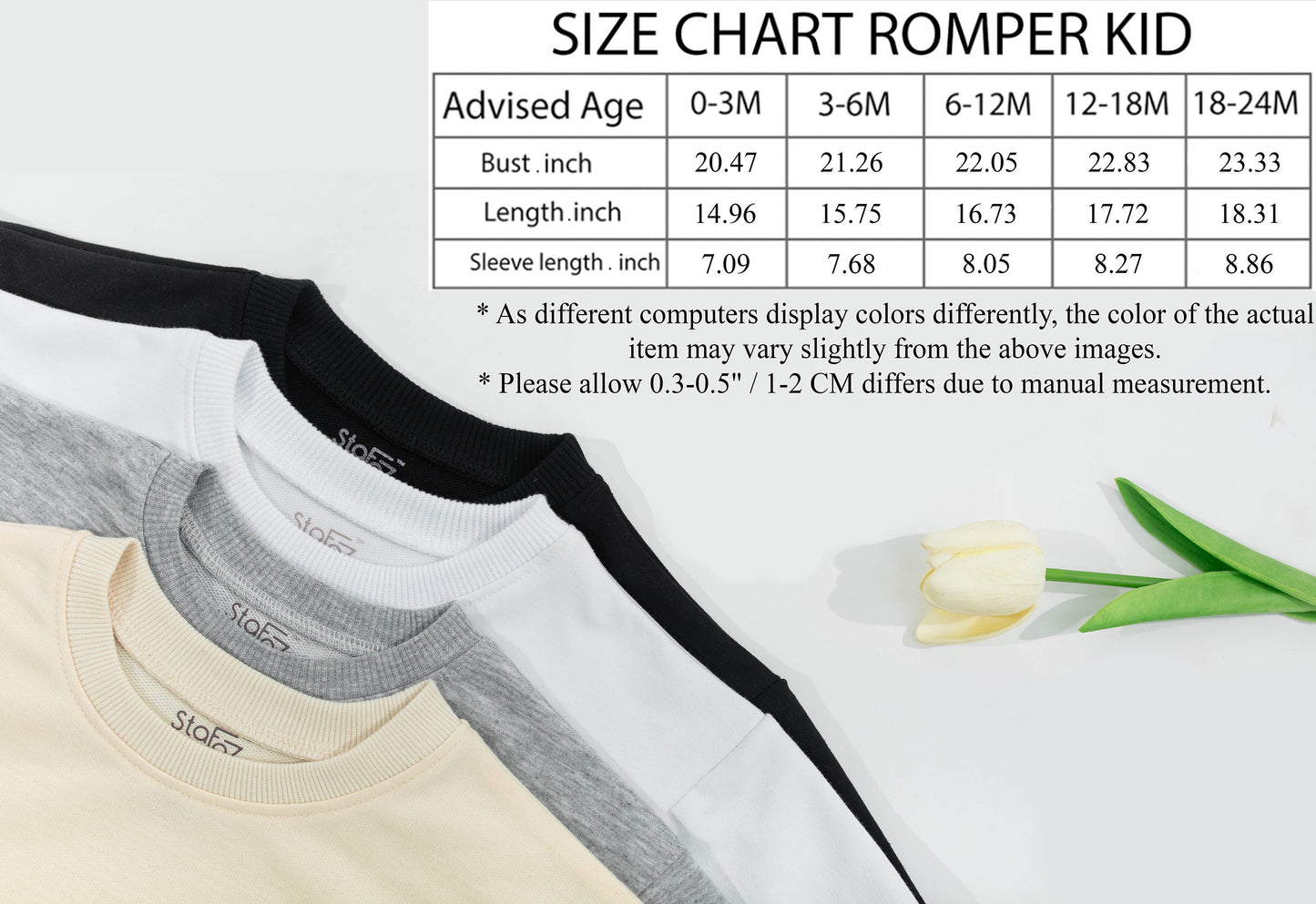 Kollins Personalized Christmas Stamps Baby Romper, Custom First Christmas Outfit with Santa, Snowman & Reindeer, Xmas Baby Gift, Winter Holiday Bodysuit