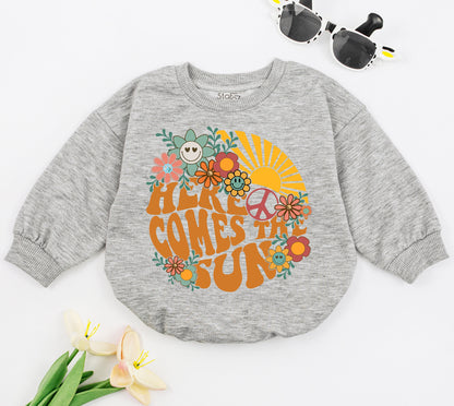 Be A Wildflower Baby Romper Boho Flower Girl Gift Funny Baby Shower Clothes Natural Minimalist Romper