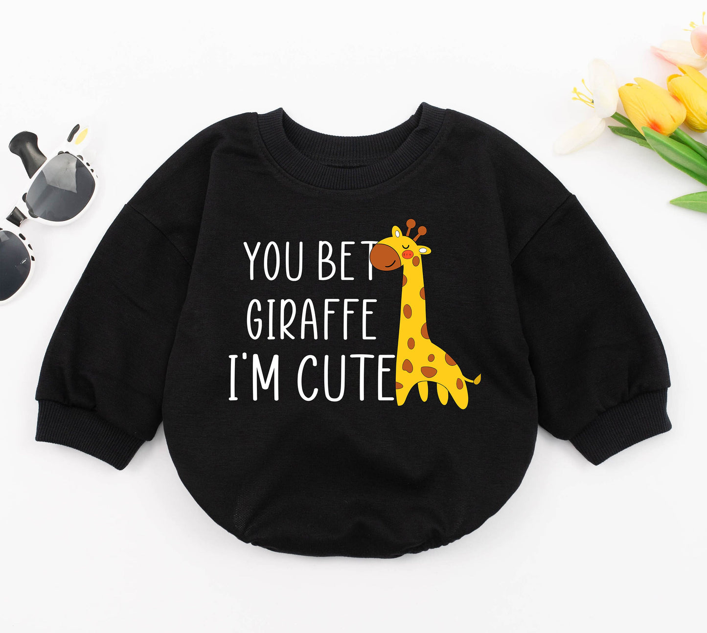 Adorable Giraffe Baby Romper – Fun Unisex Outfit & Baby Shower Gift