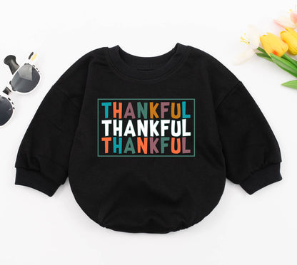 Thankful Baby Romper: Perfect Thanksgiving Outfit & Holiday Gift  