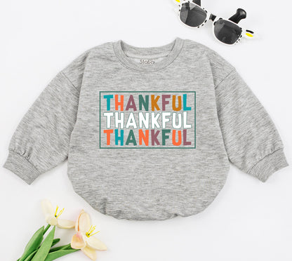 Thankful Baby Romper: Perfect Thanksgiving Outfit & Holiday Gift  