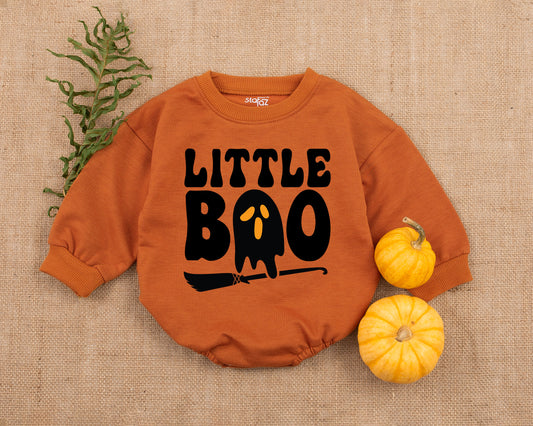 Spooky Little Boo Baby Romper: Cute Fall & Halloween Bodysuit