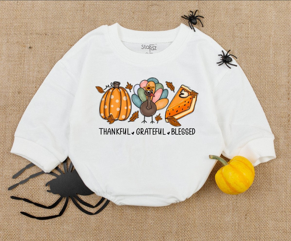 Vintage Autumn Baby Bodysuit - First Thanksgiving & Fall Reveal Outfit