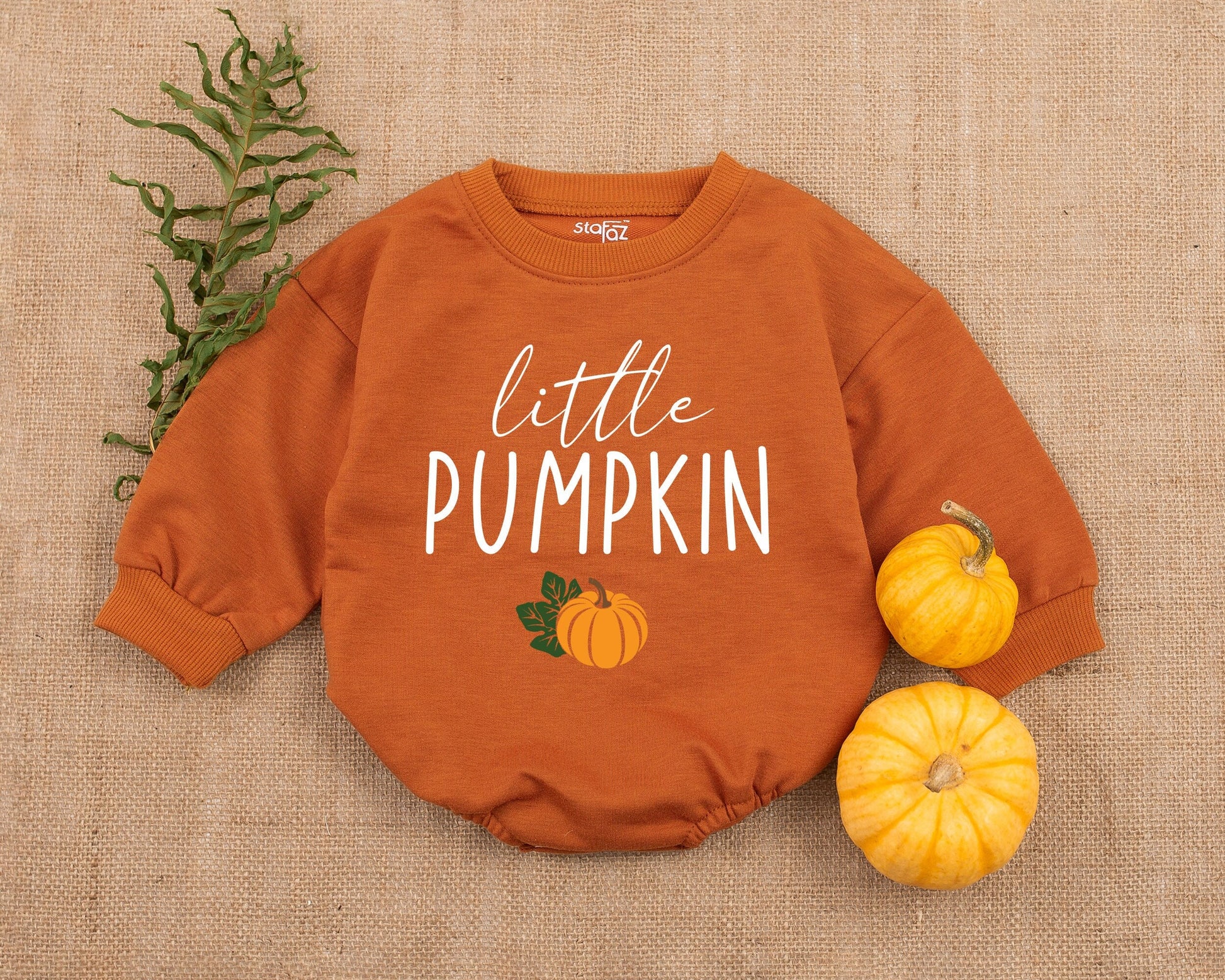 Pumpkin Baby Romper, Fall Outfit, Baby Shower Gift, Unisex Bodysuit