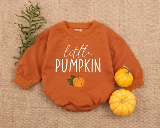 Pumpkin Baby Romper, Fall Outfit, Baby Shower Gift, Unisex Bodysuit