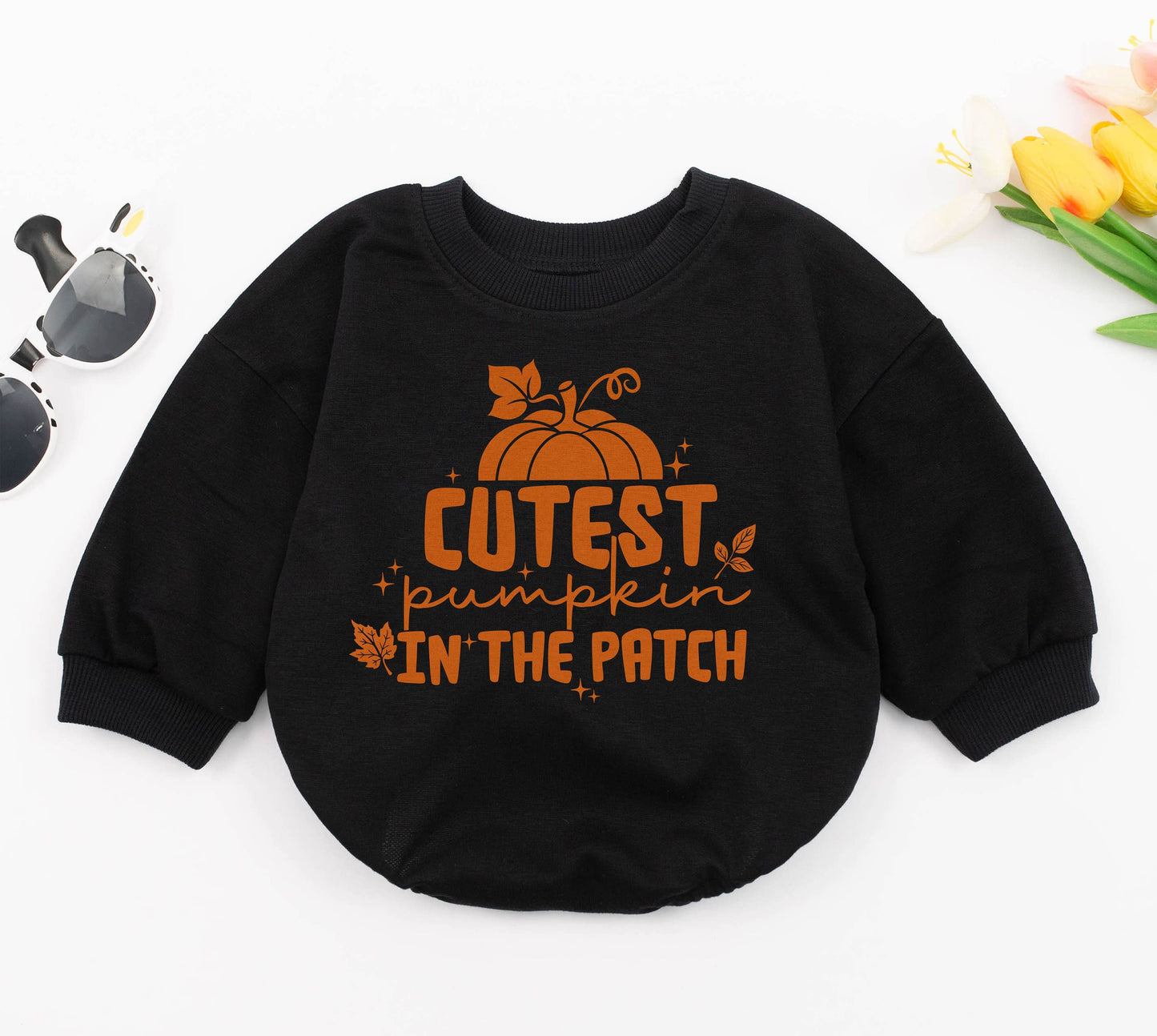 Autumn Baby Romper: Pumpkin Patch Newborn Outfit, Coming Home Suit