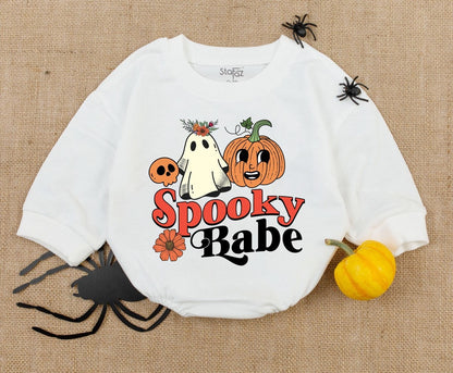 Adorable Halloween Romper for Babies - Cute Ghosts & Autumn Vibes