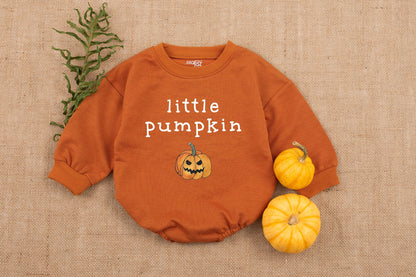 Pumpkin Fall Baby Romper - Cute Halloween & Thanksgiving Outfit