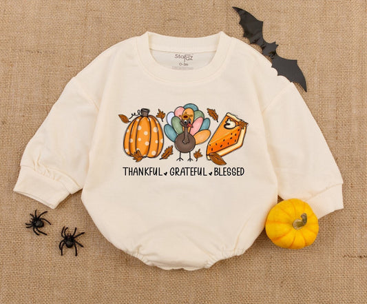 Vintage Autumn Baby Bodysuit - First Thanksgiving & Fall Reveal Outfit