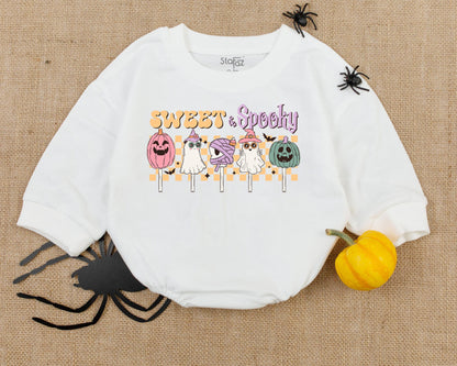 Sweet & Spooky Halloween Baby Romper Cute Ghost Pumpkin Mummy Retro Design Newborn Clothes First Halloween Outfit