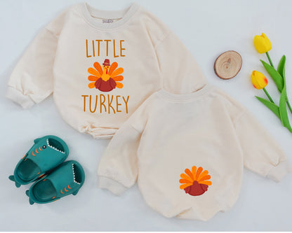 Thanksgiving Baby Romper - Infant Outfit for Gender Reveal & First Thanksgiving