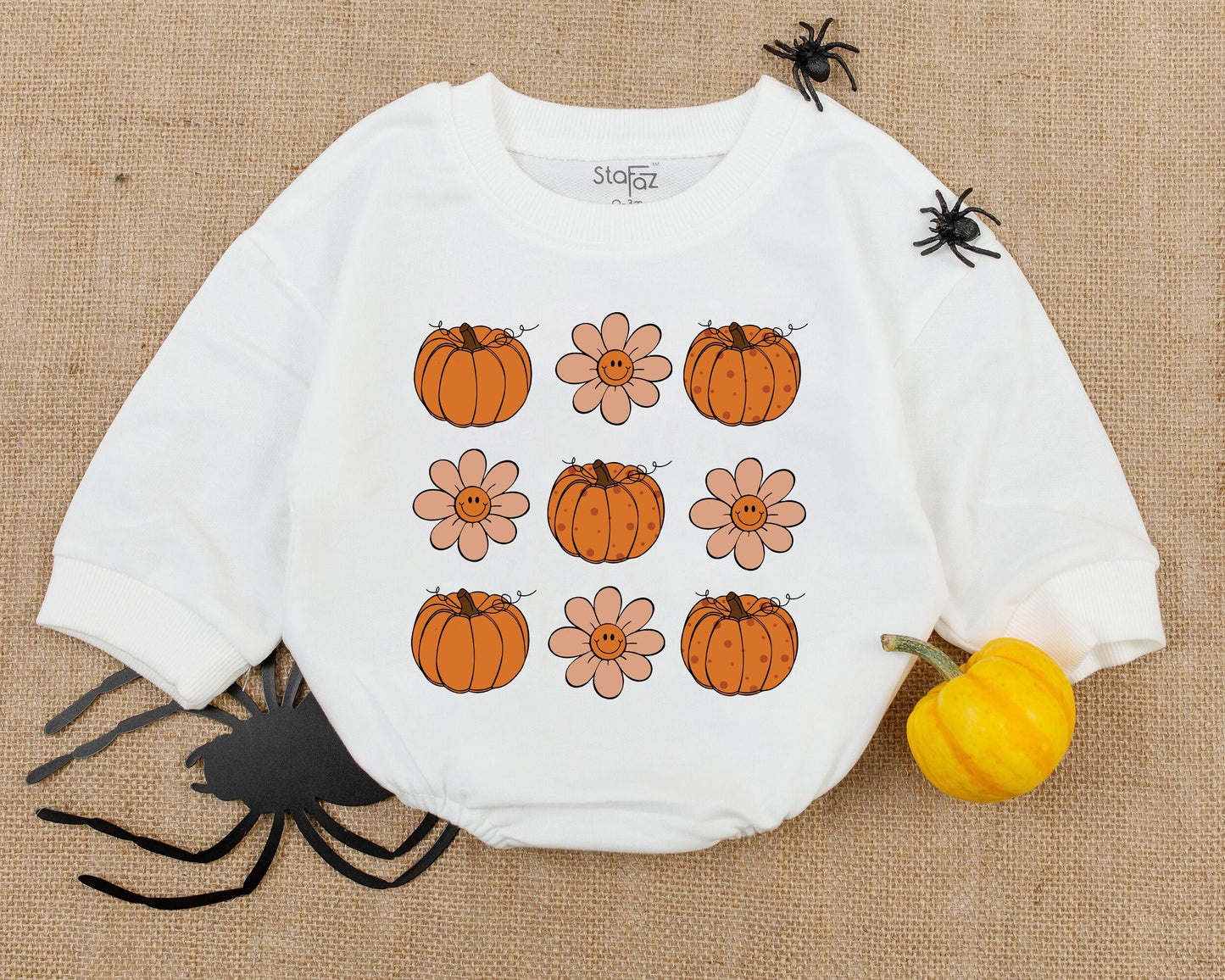 Halloween Newborn Romper – First Pumpkin Outfit for Spooky Season