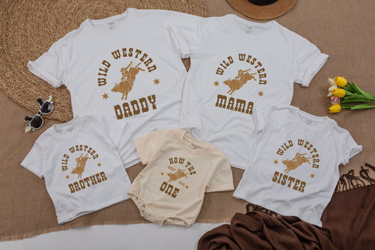 Wild West Birthday Outfit: Cowboy 1st Birthday & Family Tees