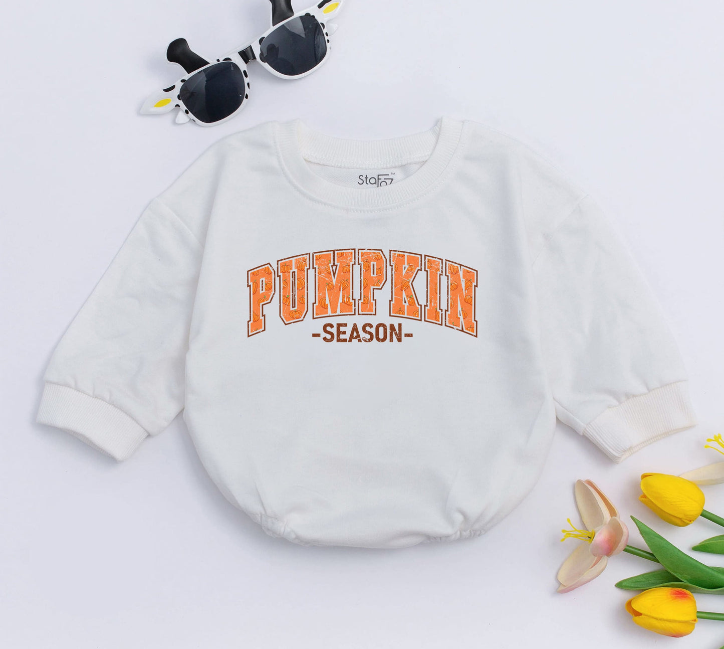 Sweetest Little Pumpkin Baby Bodysuit Romper, Cute Fall Infant Outfit for Baby Shower Gift and Thanksgiving Celebration, Soft Comfortable Clothes