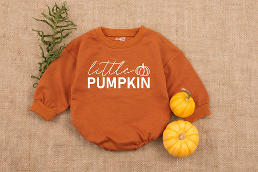 Little Pumpkin Baby Romper – Cozy Fall Outfit for Boys & Girls 