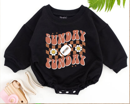 Game Day Football Baby Romper Daddy's Girl Announcement Outfit for Football Baby Shower Fun