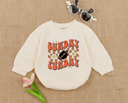 Game Day Football Baby Romper Daddy's Girl Announcement Outfit for Football Baby Shower Fun