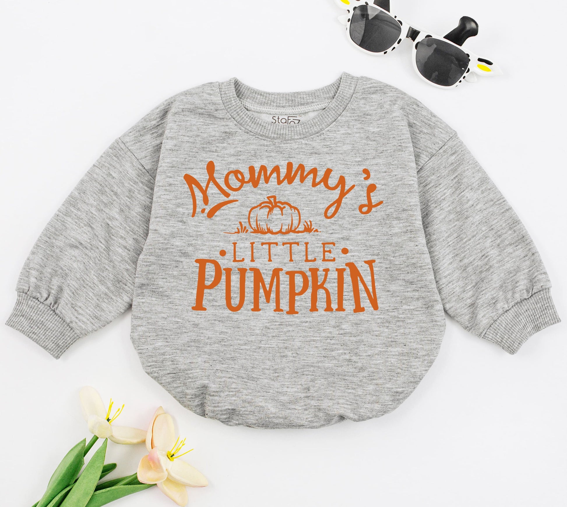 Pumpkin Baby Romper: Adorable Fall Bodysuit & Baby Shower Gift