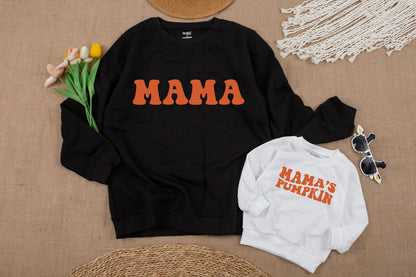 Matching Fall Sweatshirts: Mommy & Me Outfits, Pumpkin Season Style