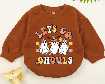 Groovy Ghouls Matching Halloween Sweatshirt: Mommy and Me Retro Outfit, Cute Ghosts, Fall Fun for Baby, Toddler & Kids!  Vintage Spooky Gift, 138 char