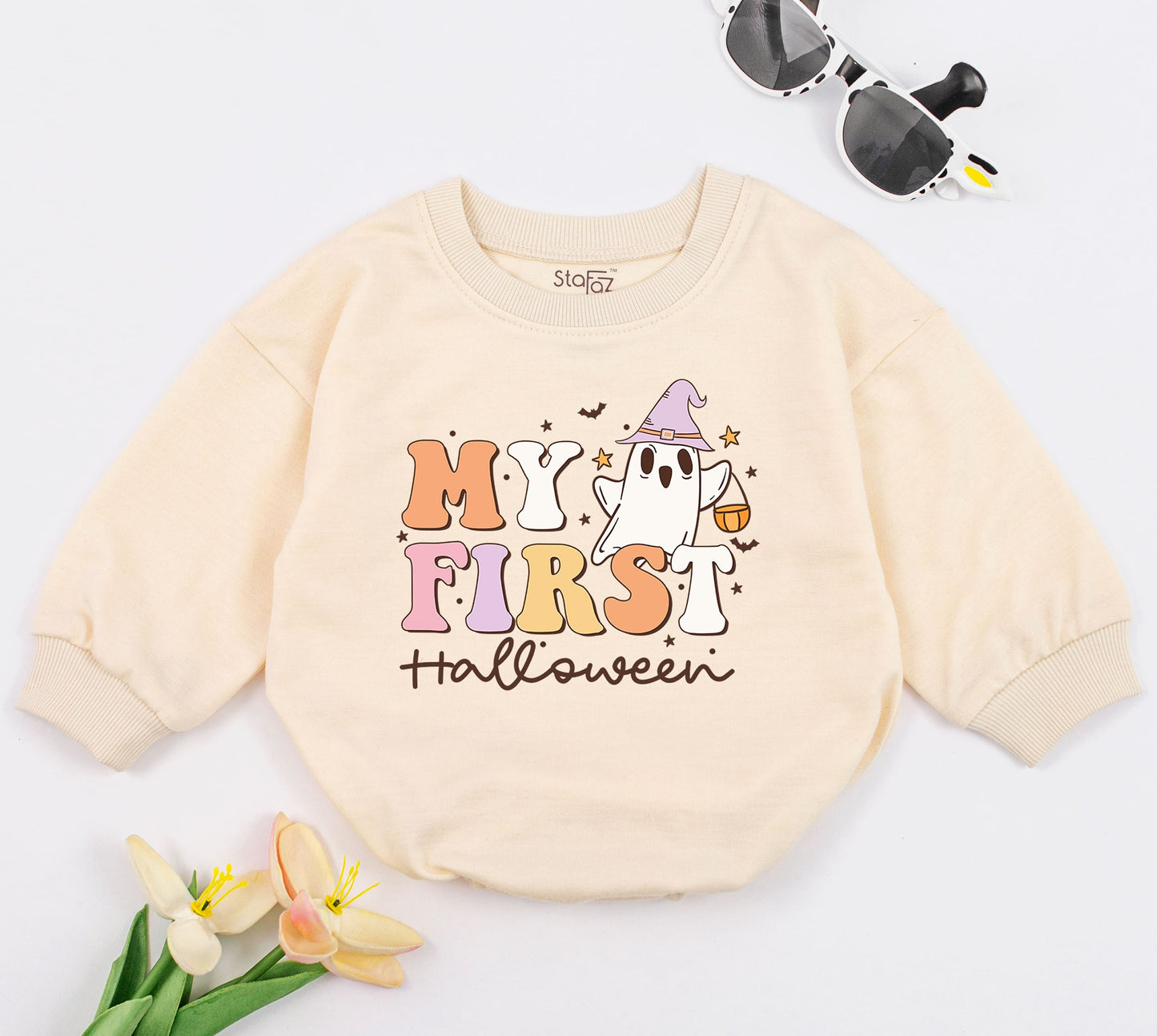 First Halloween Baby Romper: Cute Newborn Outfit & Shower Gift