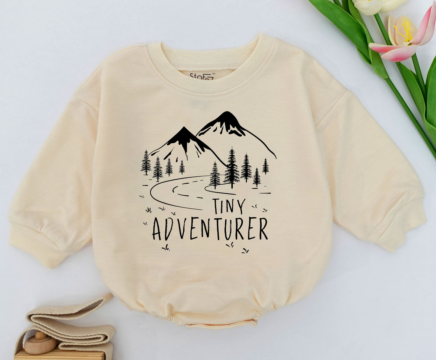 Little Adventurer Romper: Forest Outfit for Baby's Outdoor Fun