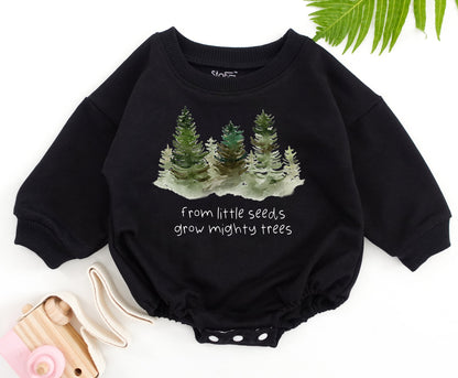 Tiny Seeds Romper - Nature Adventure Baby Gift for Outdoor Lovers