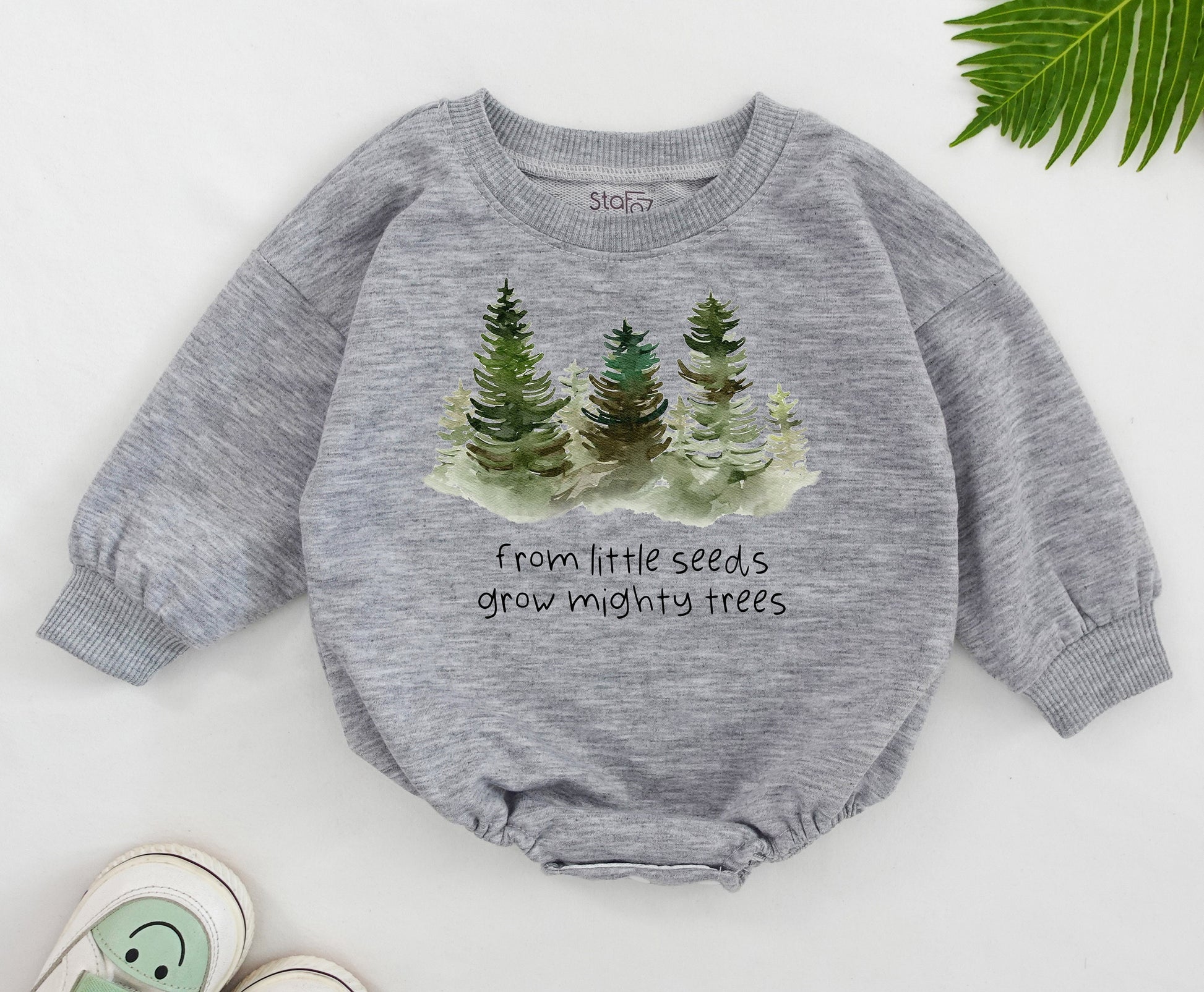 Tiny Seeds Romper - Nature Adventure Baby Gift for Outdoor Lovers