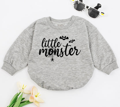 Monster Baby Romper: Cute Boho Bodysuit for 1st Halloween Fun