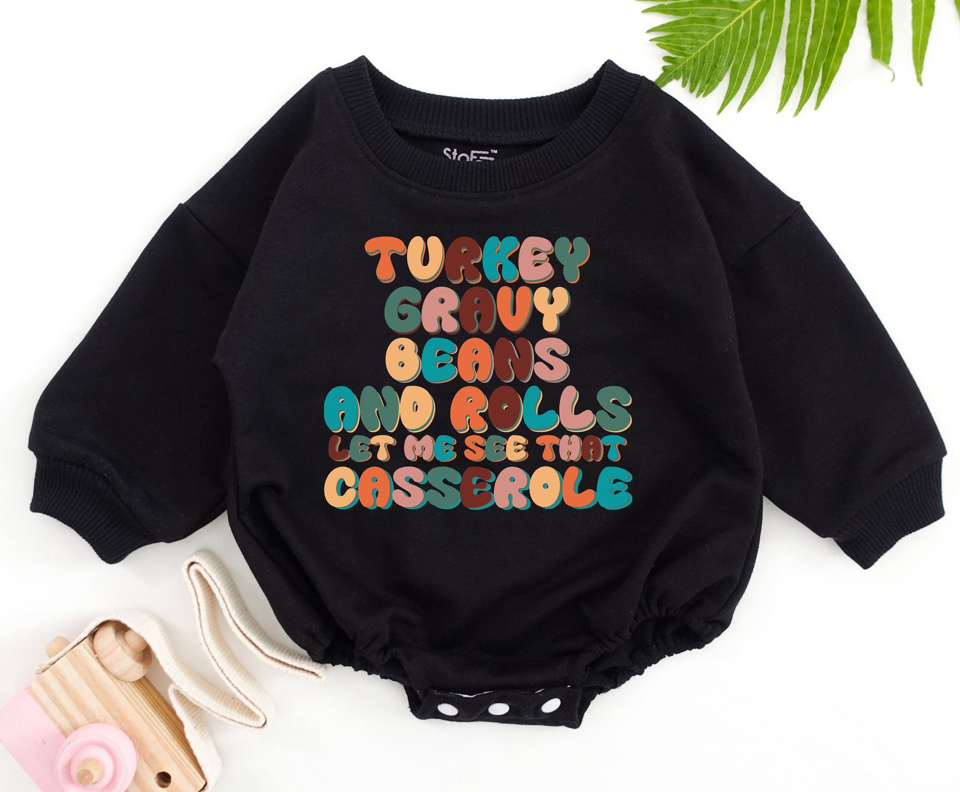 Retro Thanksgiving Baby Bodysuit: Cute & Funny Fall Gift