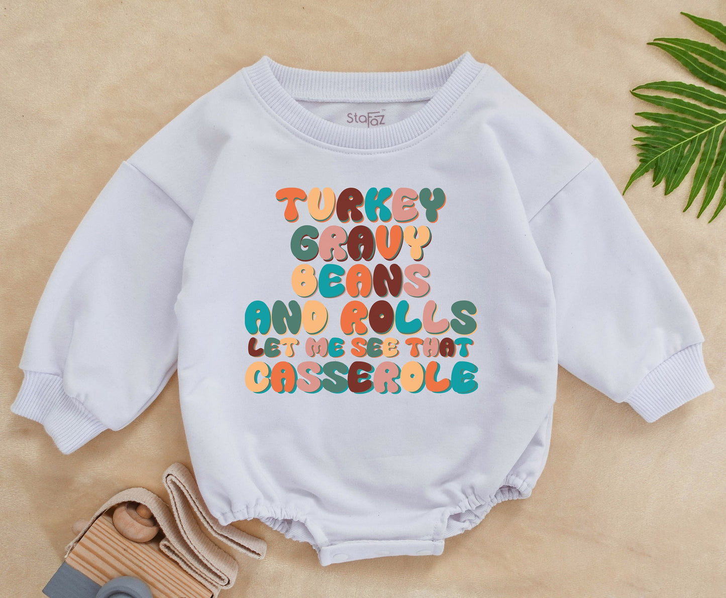 Retro Thanksgiving Baby Bodysuit: Cute & Funny Fall Gift