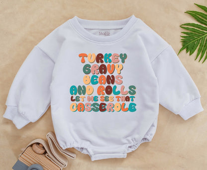 Retro Thanksgiving Baby Bodysuit: Cute & Funny Fall Gift