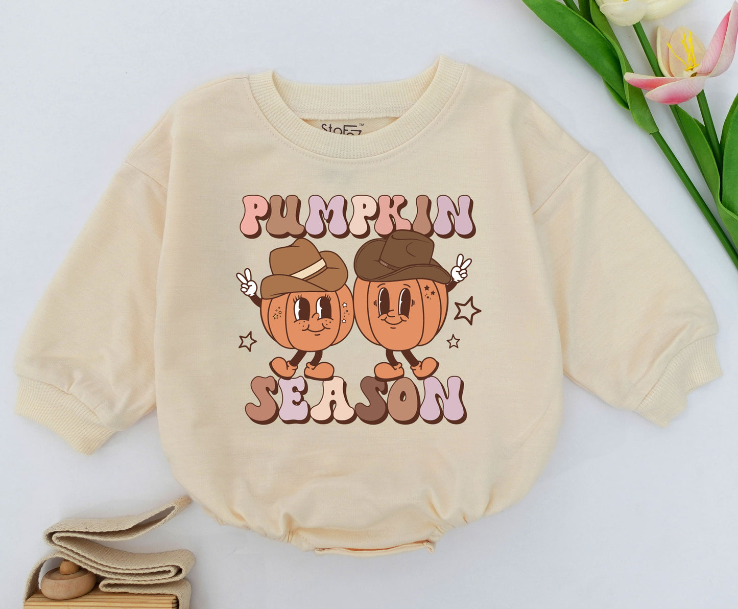 Pumpkin Spice Baby Romper: Cute Fall & Halloween Baby Outfit  