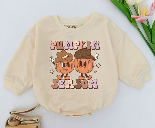 Spooky Dude Baby Romper Cute Fall Halloween Retro Checkered Ghost Babe Outfit Bodysuit for Spooky Season