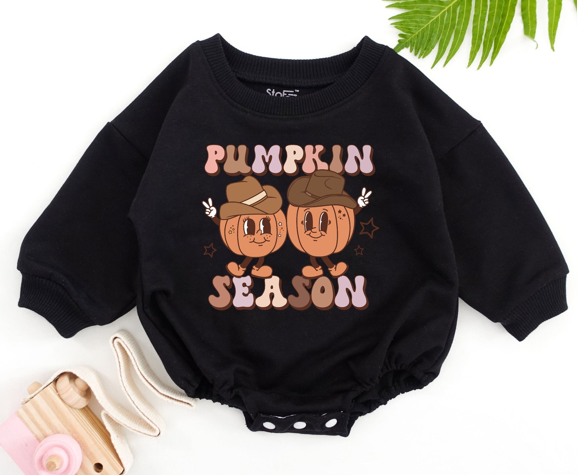 Spooky Dude Baby Romper Cute Fall Halloween Retro Checkered Ghost Babe Outfit Bodysuit for Spooky Season