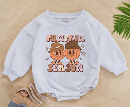 Pumpkin Spice Baby Romper: Cute Fall & Halloween Baby Outfit  