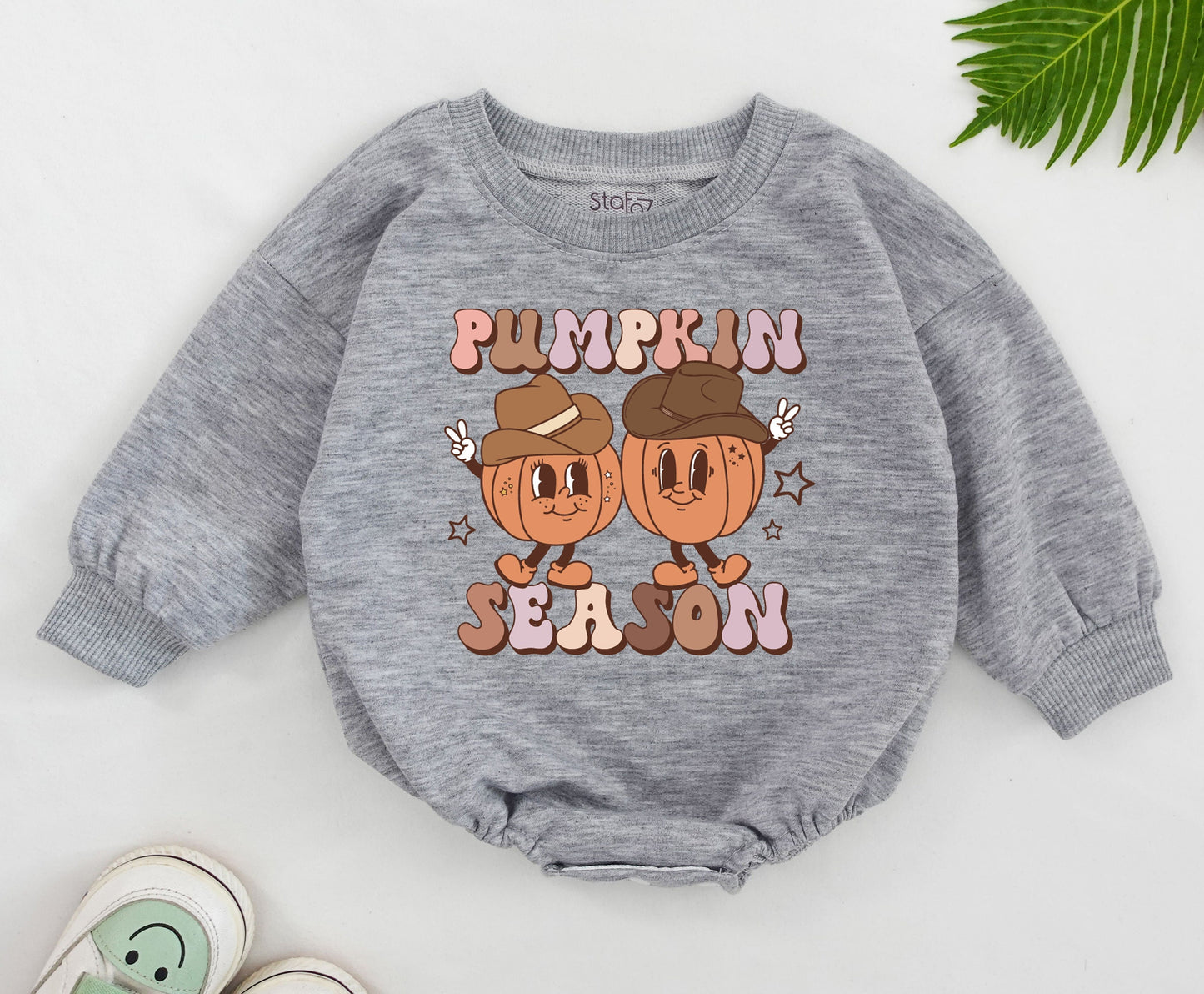 Pumpkin Spice Baby Romper: Cute Fall & Halloween Baby Outfit  