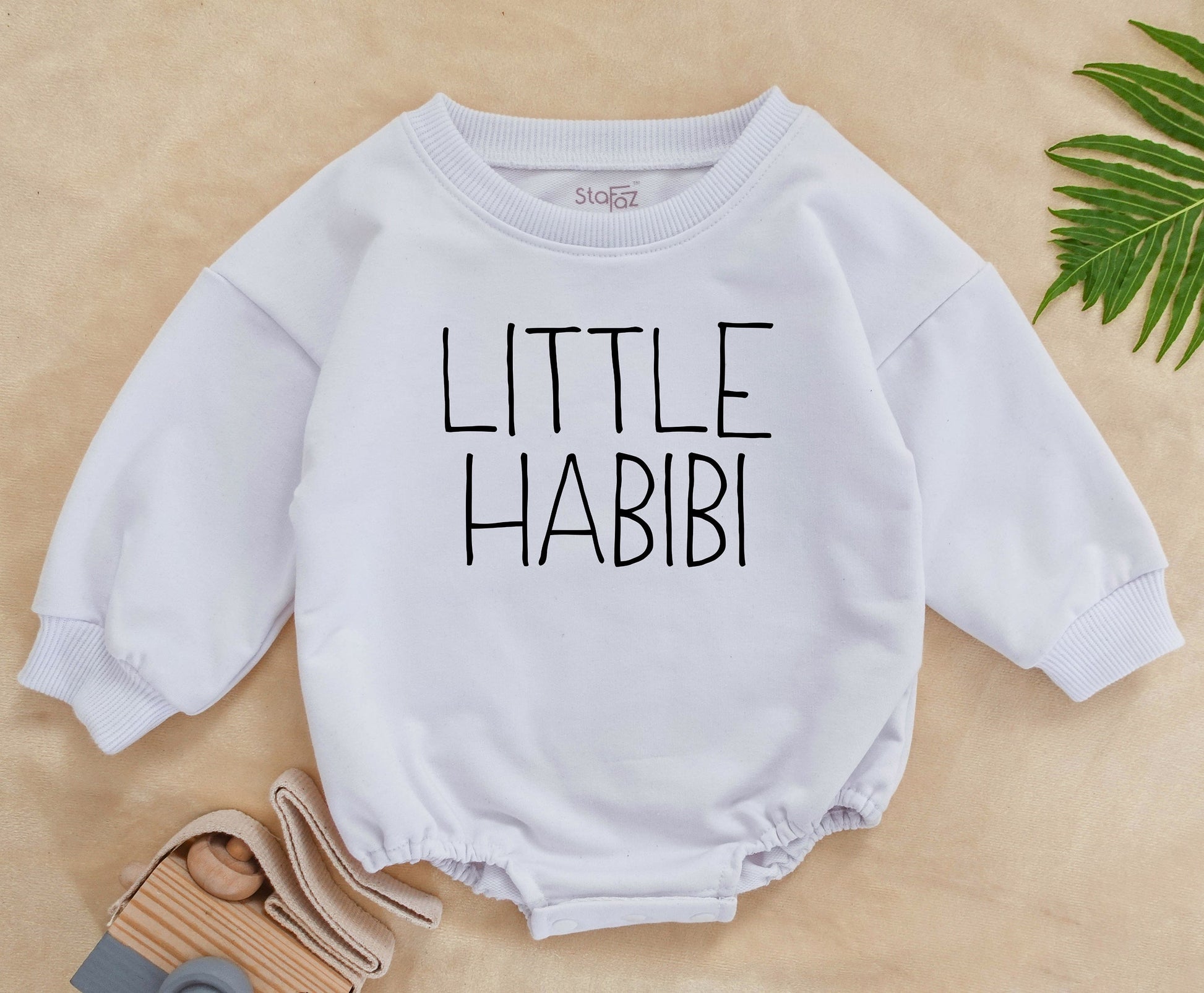 Beige Sun Romper Unisex Organic Cotton Oversize Long Sleeve Baby Romper Here Comes The Sun Retro