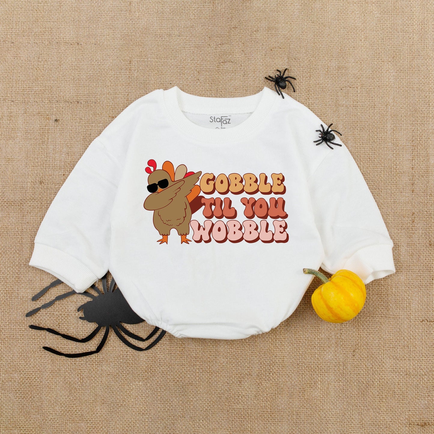 First Thanksgiving Baby Romper - Gobble Bodysuit - Fall Outfit