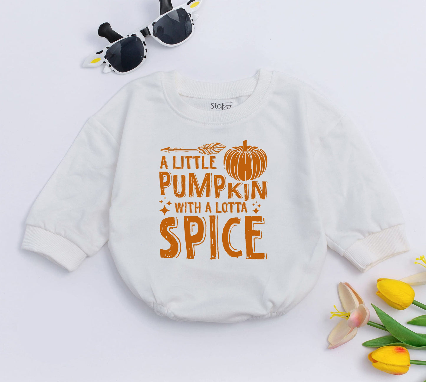 Pumpkin Baby Romper Outfit: Cute Fall Clothing & Halloween Gift