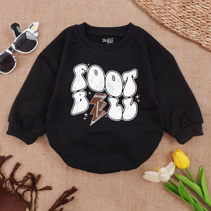 Boo Rock! Funny Baby Girl Halloween Outfit Romper, 1st Halloween Costume, Retro Sweatshirt Toddler Girl Spooky Vibes Gift